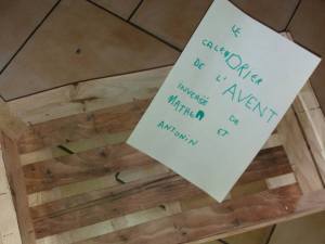 calendrier de l'avent inversé blog planète parentage  noel préparation